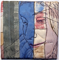 Face with Blue Stripe