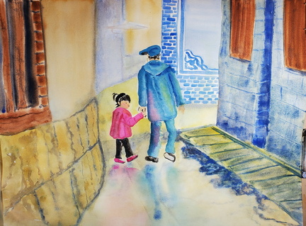 Chinese-Girl-with-Grandfather-Dali