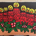 Red Christmas Candles