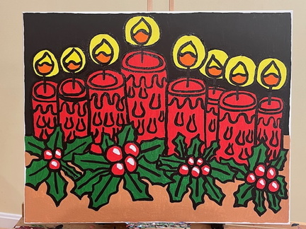 Red Christmas Candles