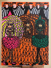 Three Witches And The Jack O' Lantern Ghosts