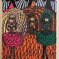 Three Witches And The Jack O' Lantern Ghosts