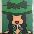 Lady In Grand Green Hat