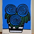 Three Blue Roses