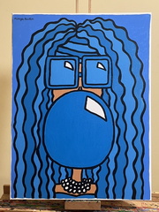 Blue Bubblegum Girl